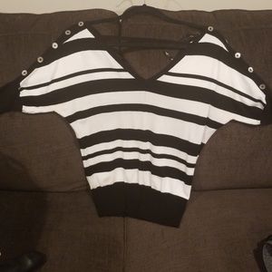 Black and White Stripe Sweater